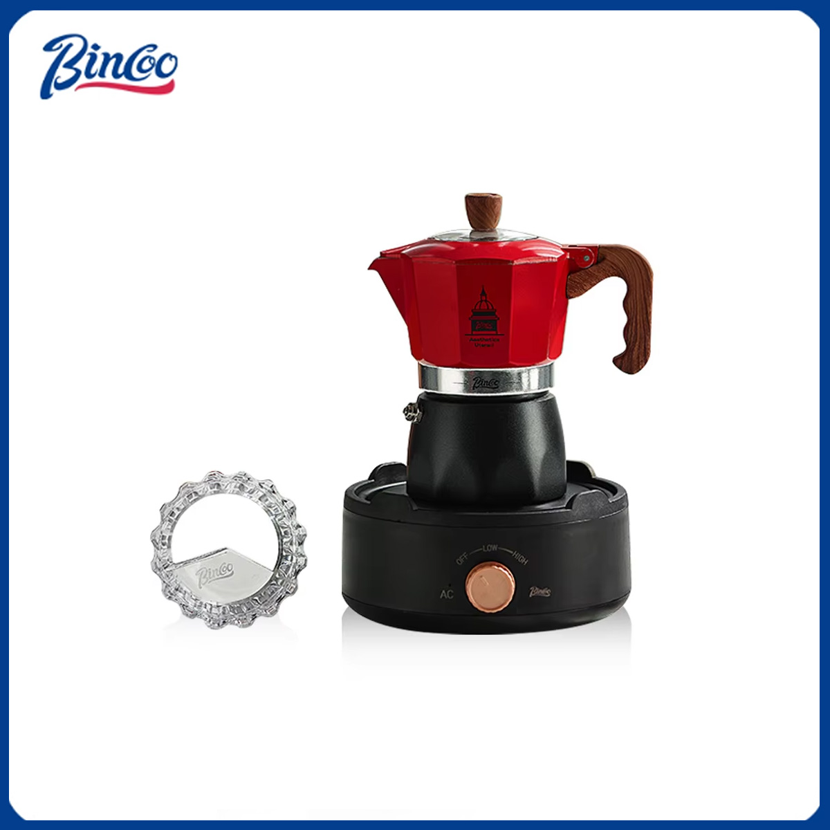 Moka Pot Stove - Bincoo válvula dupla café moka pote