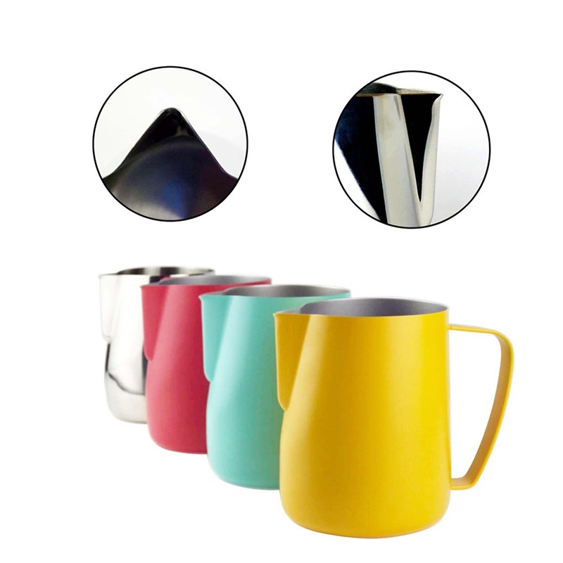 Barista Milk Jug - Aço inoxidável Latte café leite jarro,