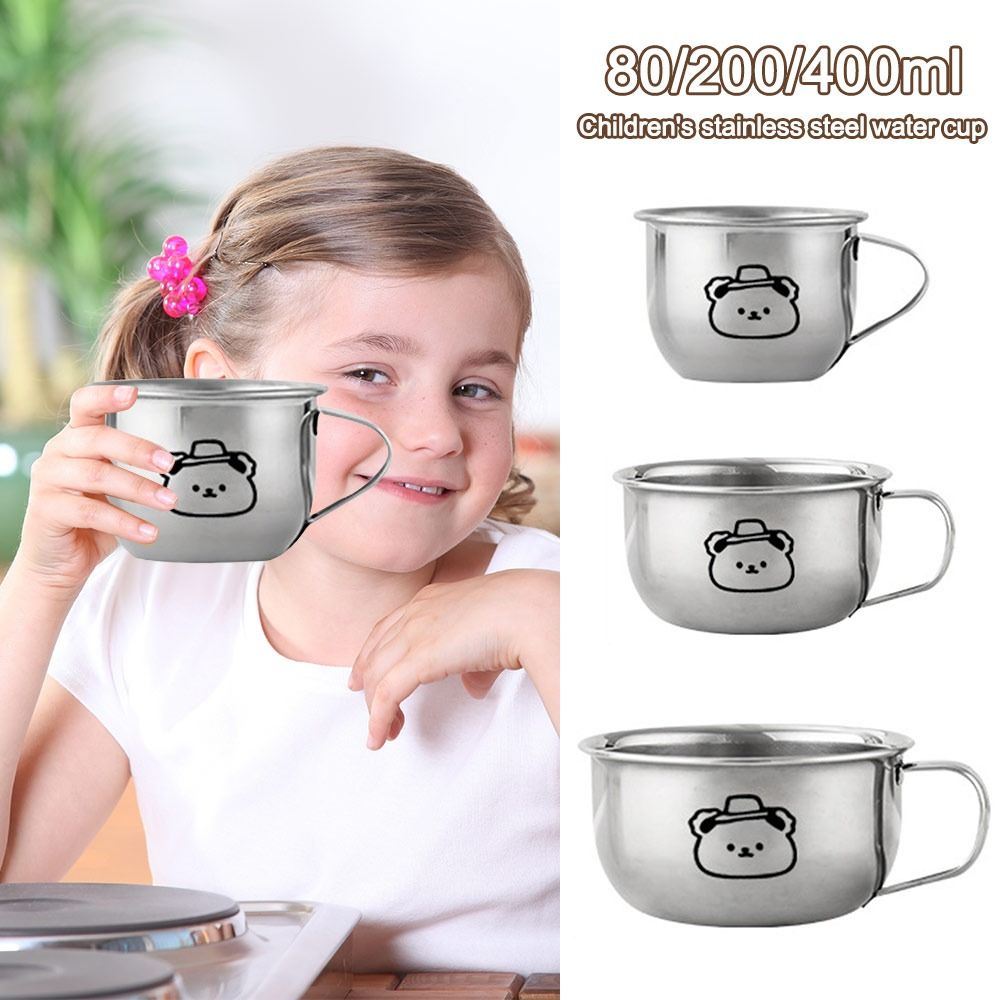 Coffee Tea & Jane - Copo de água infantil de 80/200/400