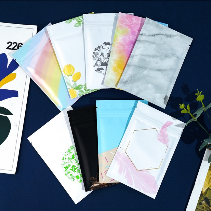 Coffee Tea Images - 200 Sacos Ziplock de Alumínio Liso