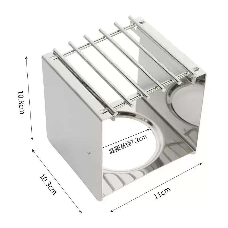 Moka Pot Stove - Suporte Quadrado de Aço Inoxidável para