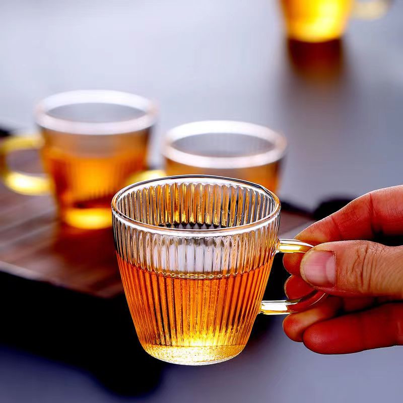 Copos de chá de vidro pequenos - Coffee Tea And Sugar Set avaliação e preço