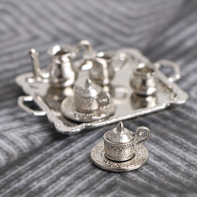 10 pçs/set 1/12 casa de boneca - Coffee Tea And Sugar Set avaliação e preço