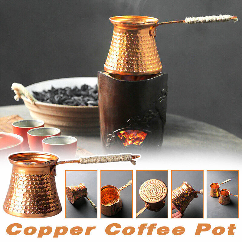 Bule de café antigo cobre turc - Moka Pot Stove avaliação e preço