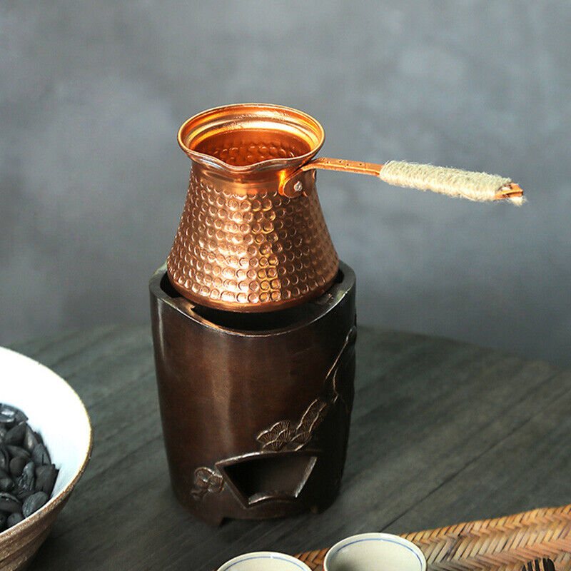 Bule de café antigo cobre turc - Moka Pot Stove avaliação e preço