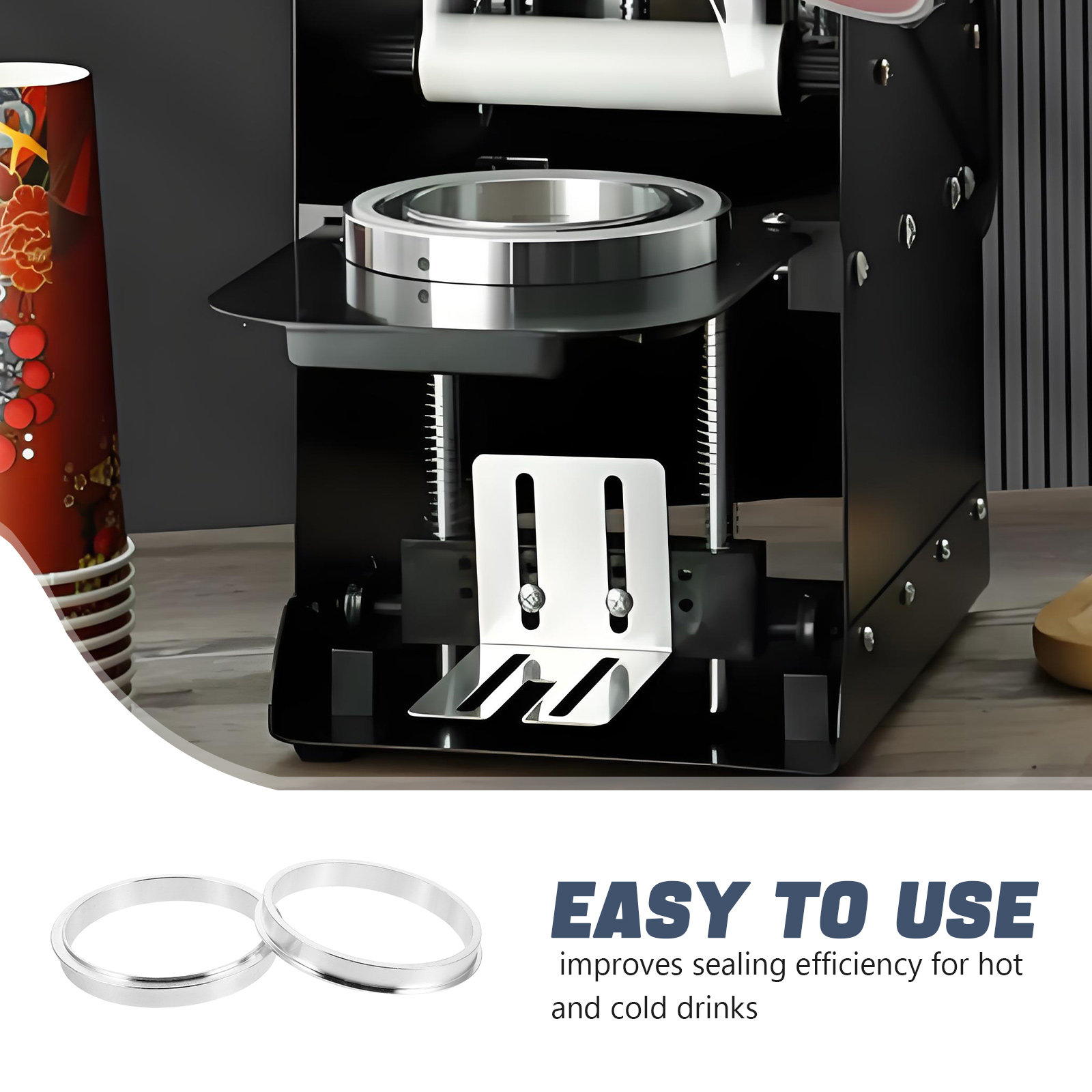 2 Peças Anel de Vedação de Alu - Coffee Tea With Milk avaliação e preço