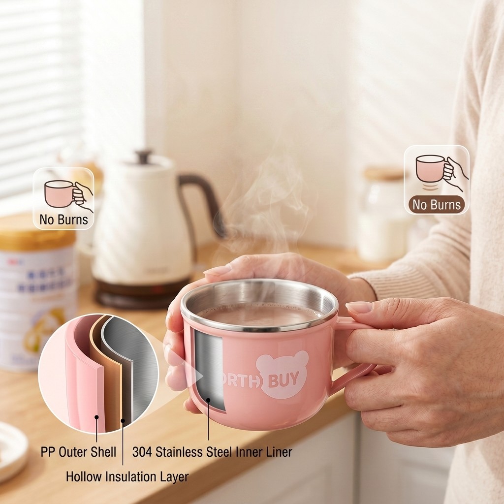 Caneca de Café Fofa em Aço Ino - Xbloom Coffee Tea avaliação e preço