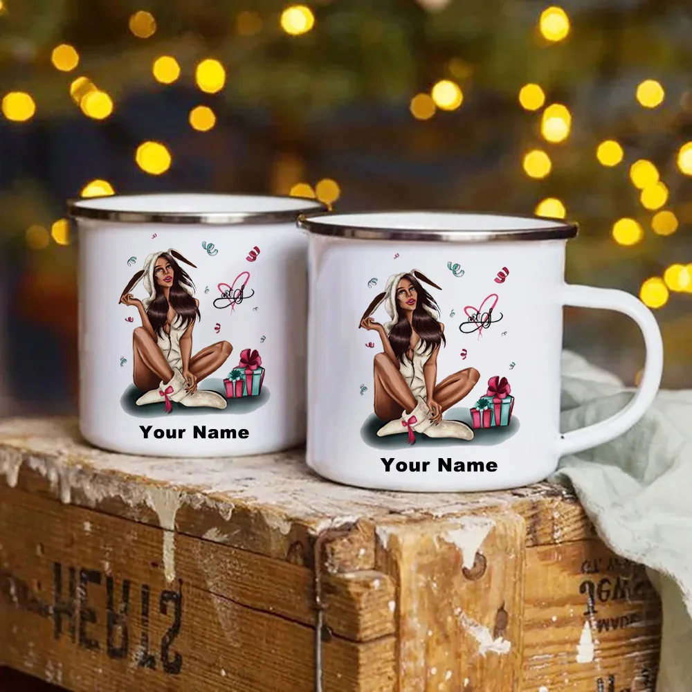 Caneca personalizada do esmalt - Coffee Tea Name avaliação e preço