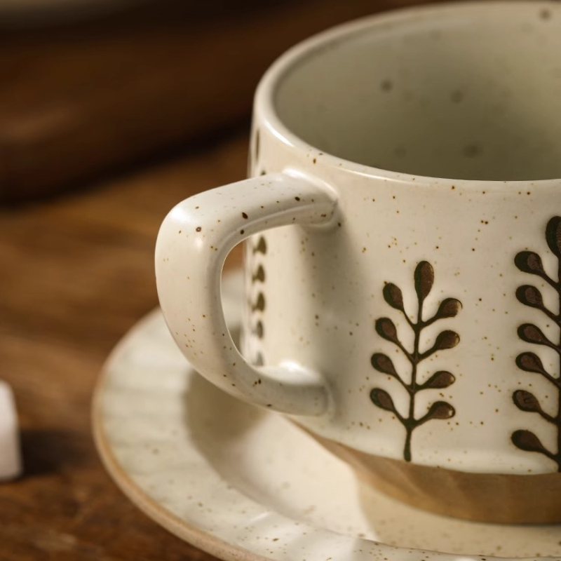 Copo de cerâmica retrô, cerâmi - Coffee Tea And Sugar Set avaliação e preço