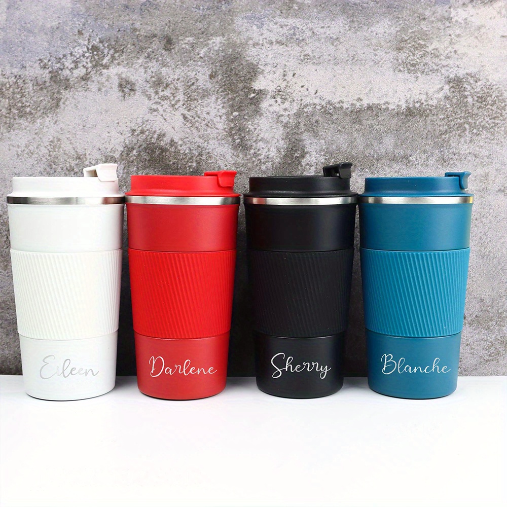 Caneca de Café de Viagem em Aç - Coffee Tea Name avaliação e preço