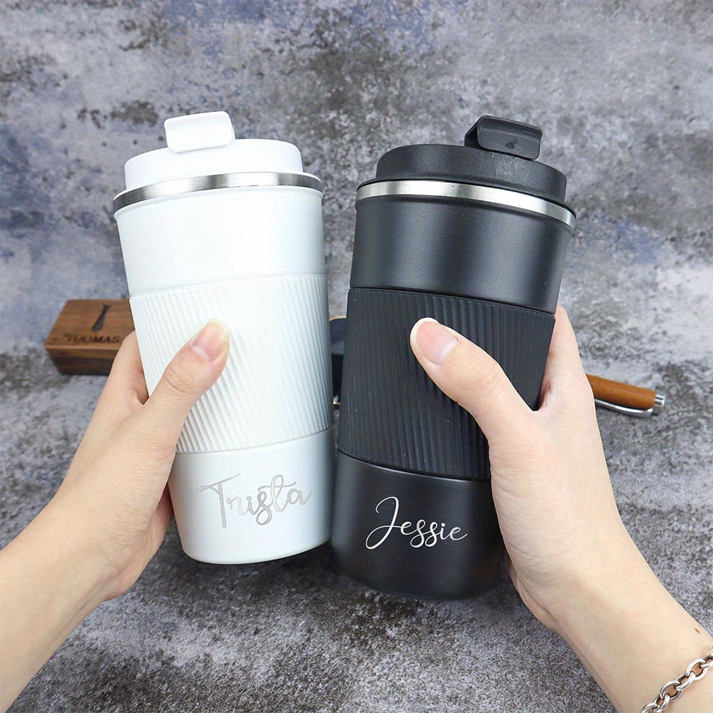 Caneca de Café de Viagem em Aç - Coffee Tea Name avaliação e preço