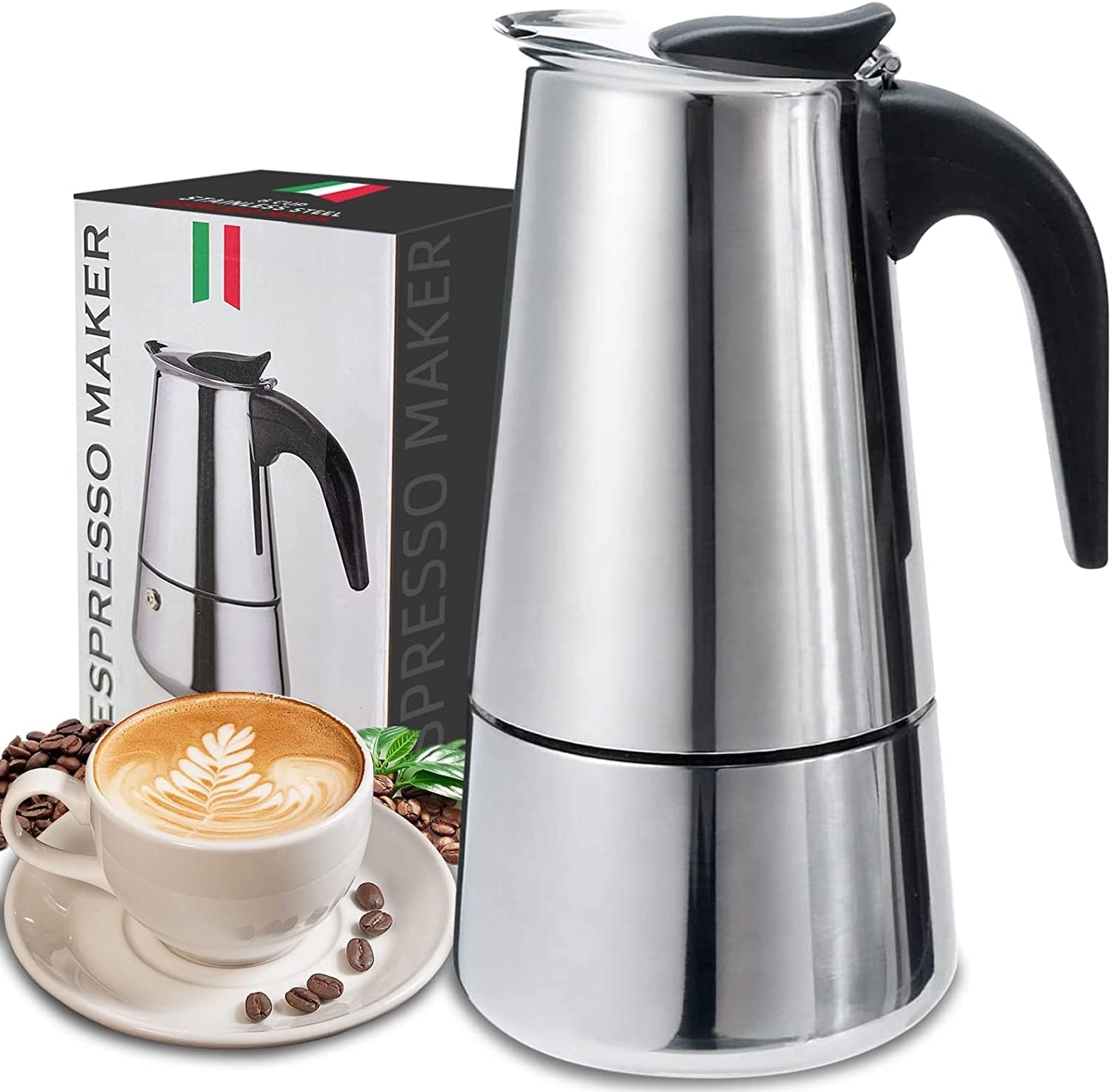 4/6/9 Xícaras Moka Pot Caffe M - Moka Pot Stove avaliação e preço