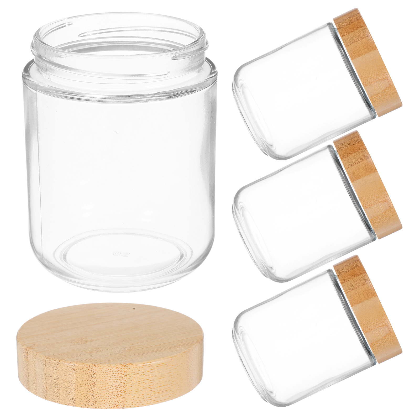 4 Potes de Vidro Resistentes c - Coffee Tea Sugar avaliação e preço