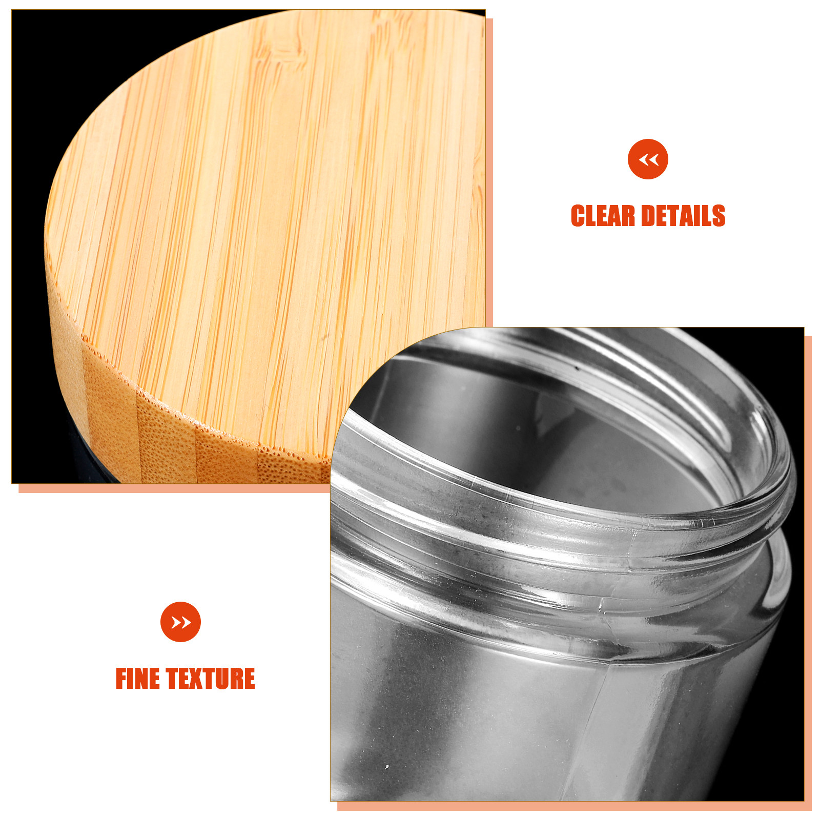 4 Potes de Vidro Resistentes c - Coffee Tea Sugar avaliação e preço