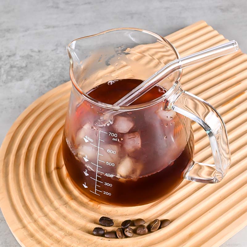 Novo alto borosilicato 700ml v - Coffee Tea And Sugar Set avaliação e preço