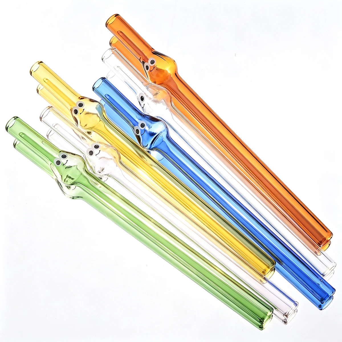 4pcs Wide 12mm Glass Straw Set - Coffee Tea And Sugar Set avaliação e preço