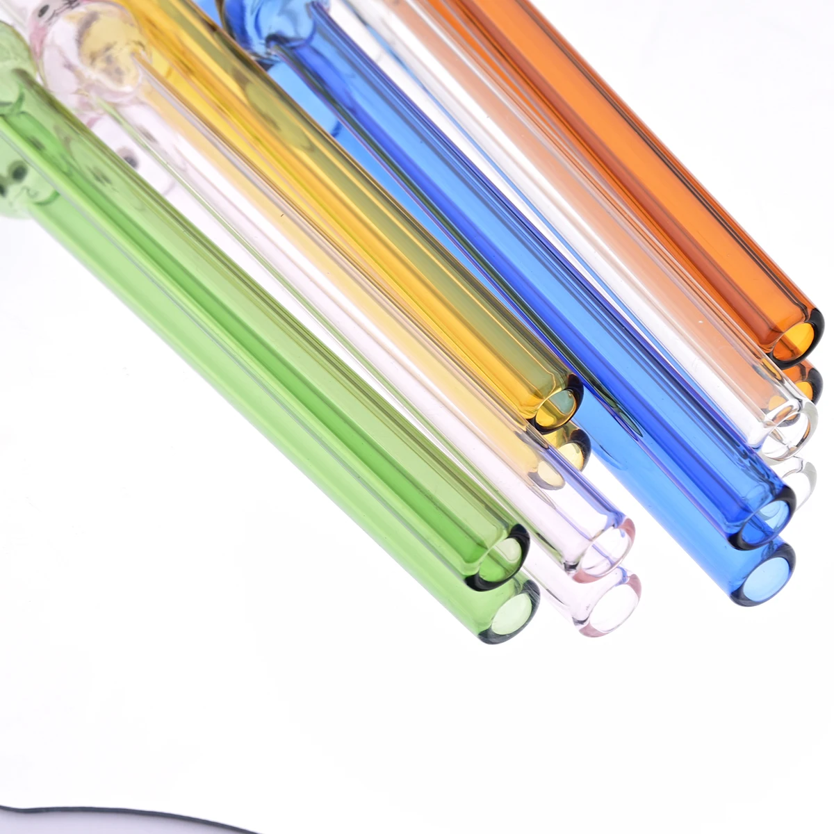 4pcs Wide 12mm Glass Straw Set - Coffee Tea And Sugar Set avaliação e preço
