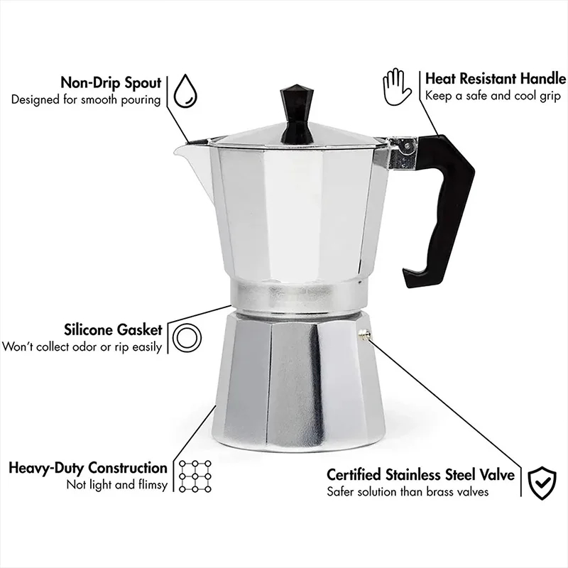 Moka pote italiano máquina de  - Moka Pot Stove avaliação e preço