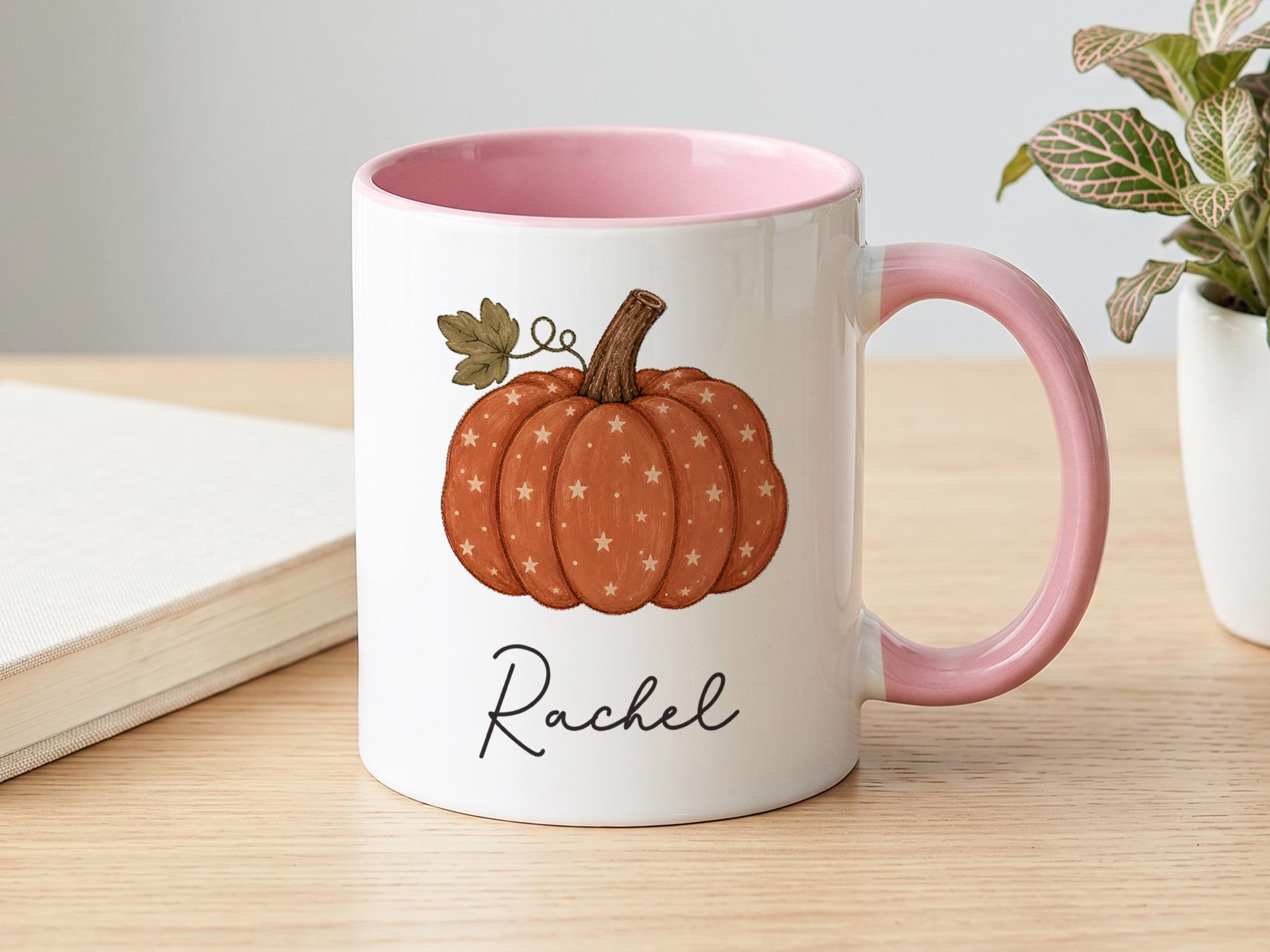 Caneca de abóbora personalizad - Coffee Tea Name avaliação e preço