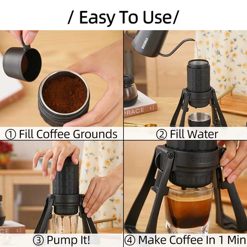 STARESSO Máquina de café manua - Moka Pot Stove avaliação e preço