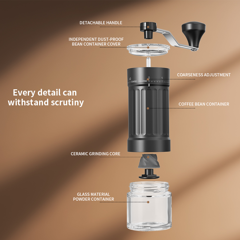 Moedor de Café Manual Portátil - Burr Hand Grinder avaliação e preço