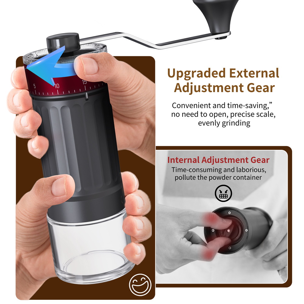 Moedor de Café Manual Portátil - Burr Hand Grinder avaliação e preço